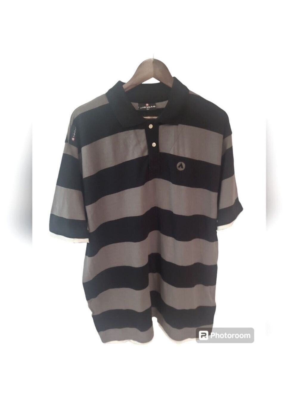 Mens Airwalk Polo Shirt Short Sleeve Size L